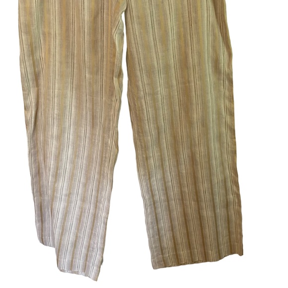 di vita Di Luxe Womens Trousers (8) Cream Metallic Gold Threading - Picture 6 of 8